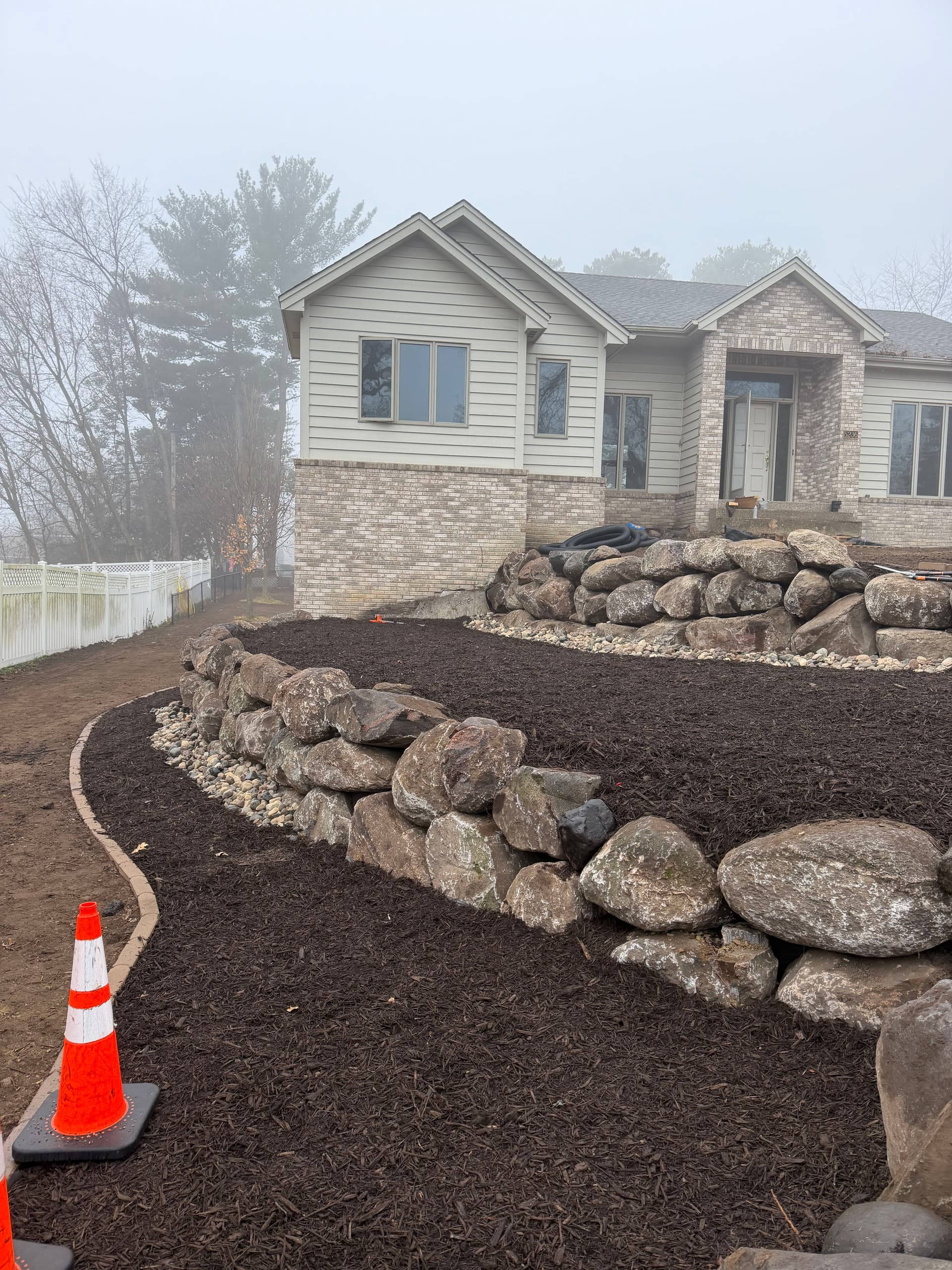Gallery photos for Yard Renovation with Boulder Walls & Paver Patios in Minnetonka: Image #5