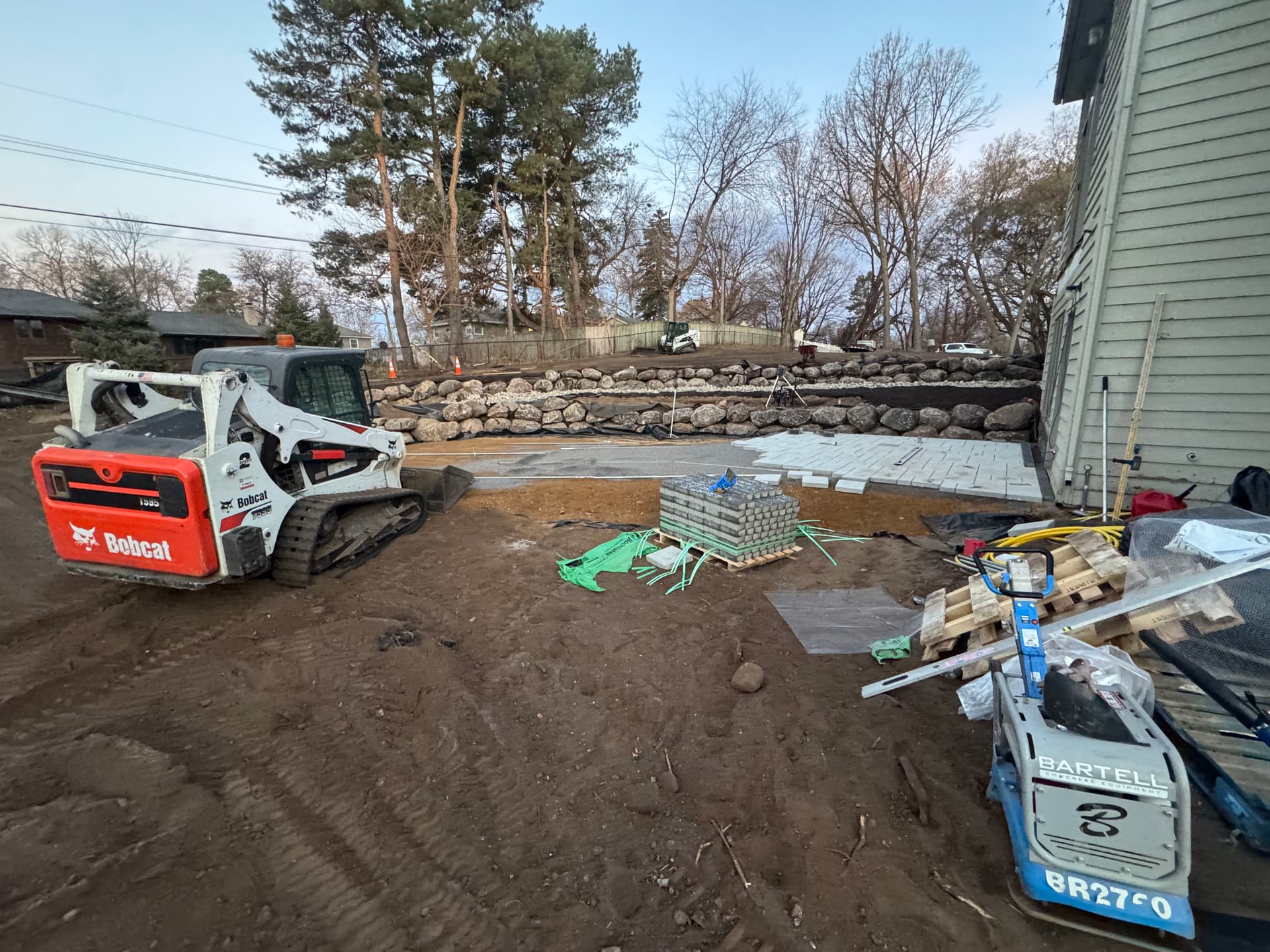 Gallery photos for Yard Renovation with Boulder Walls & Paver Patios in Minnetonka: Image #6